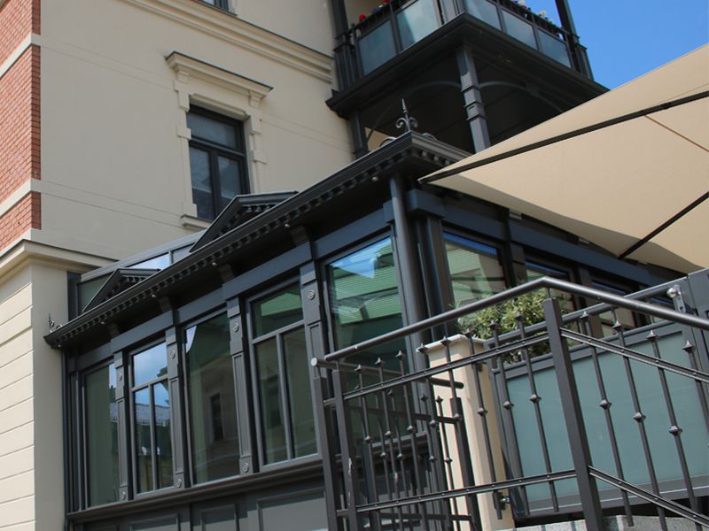 Wintergaerten aluminium kunsstoff